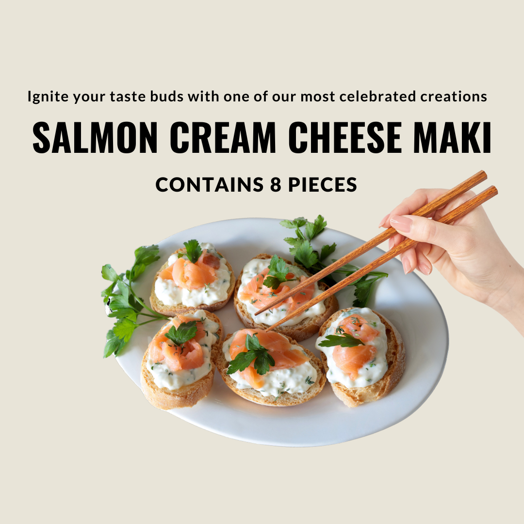 Salmon Cream Cheese Maki Tokyo Sushi Station