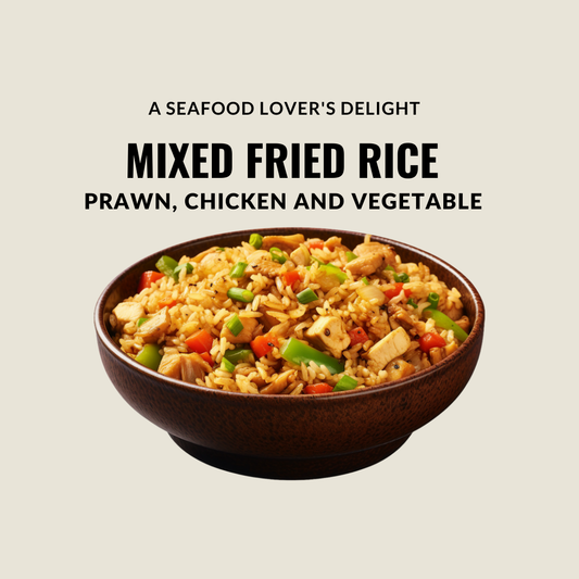 Mixed Fried Rice (Prawn, Chicken and Vegetable)