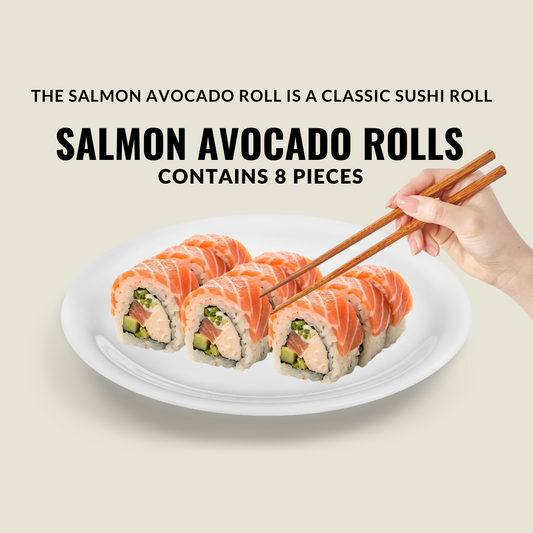 Salmon Avocado Rolls Tokyo Sushi Station